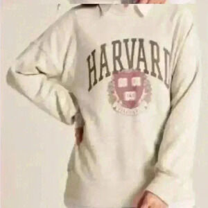 Abercrombie & Fitch Cream Harvard Hoodie
